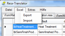 Resx-Translator Export und Importfunktionen